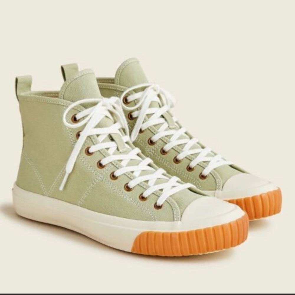 J. Crew Canvas High Top Sneakers Women Size 7